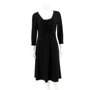 Jones New York little black dress, knot-front